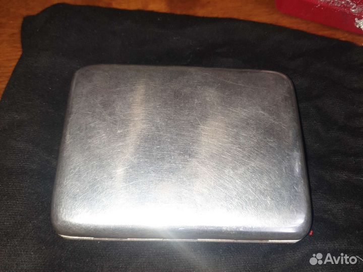 Портсигар серебро