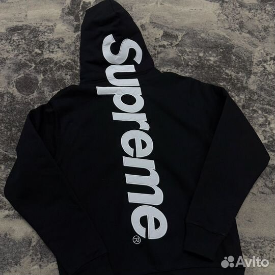 Толстовка худи Supreme 8 week applique