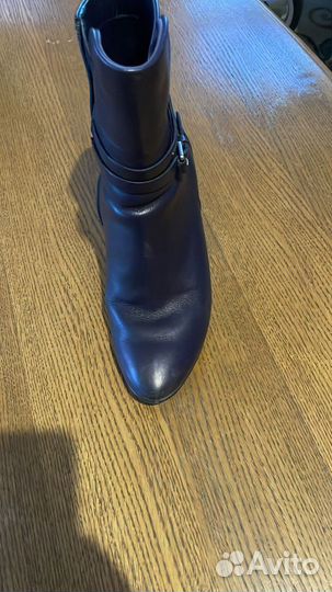 Ботильоны 39 размер синие ecco