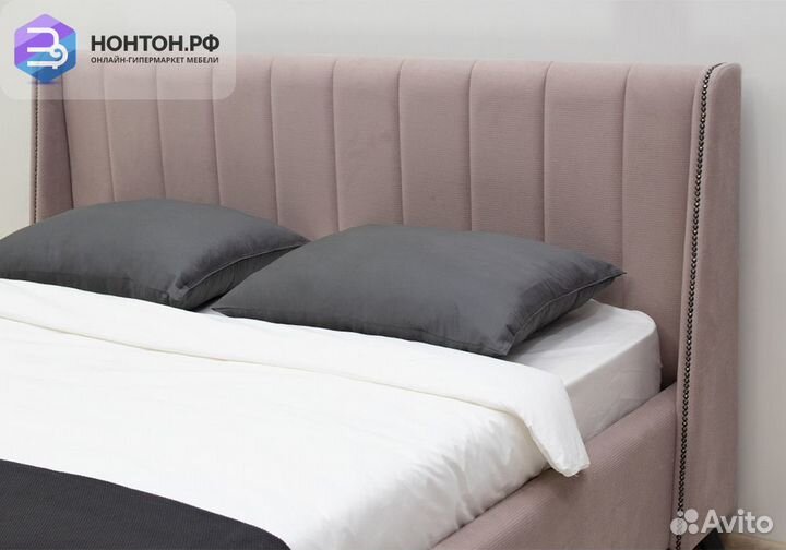 Кровать Мелисса светло-розовая