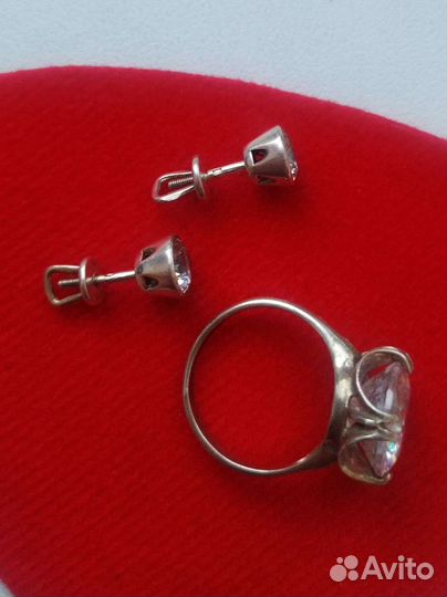 Серьги,кольцо
