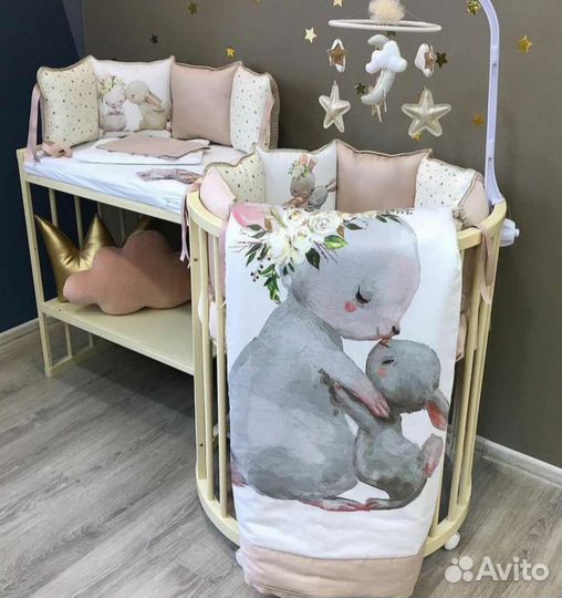 Комплект постельного белья в детскую кроватку