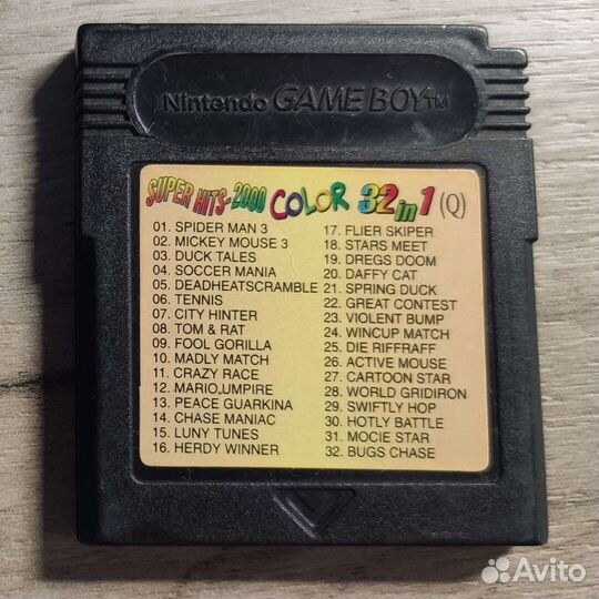 Картриджи Gameboy