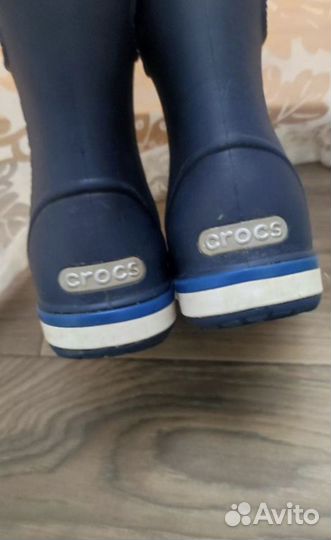 Сапоги crocs c7 24 детские резиновые