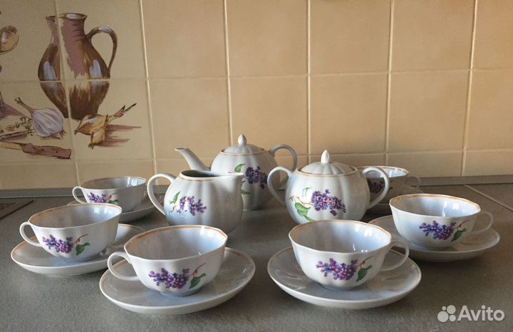 Сервиз фарфоровый, чайный 