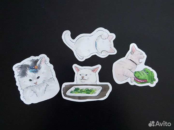 Наклейки котики коты кошки