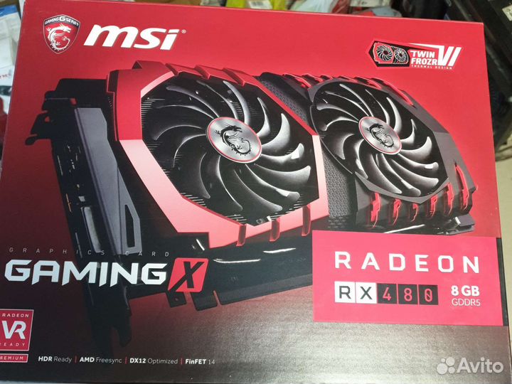 Видеокарта rx480 8gb