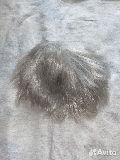 Парик белый короткий