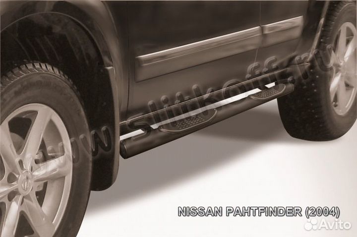Защита порогов Nissan pathfinder NIP007B