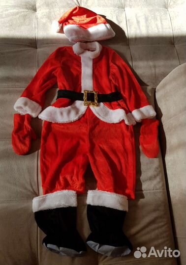 Костюм санта детский 4 6 лет
