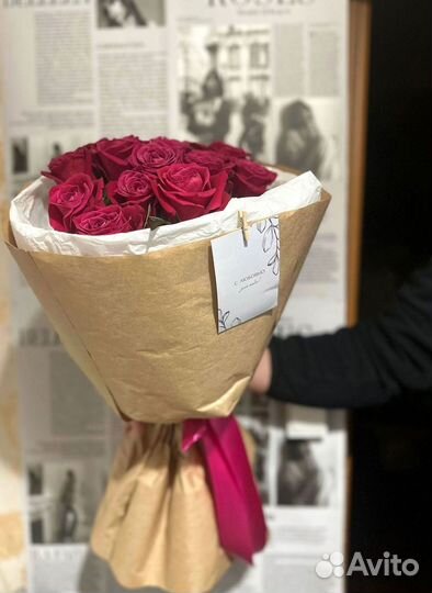 Розы красные эквадор
