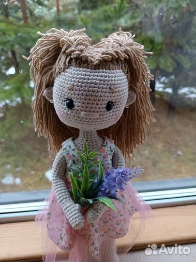 Кукла вязанная, амигуруми,ручная работа