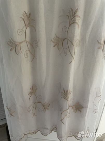 Вуаль с вышивкой б/у