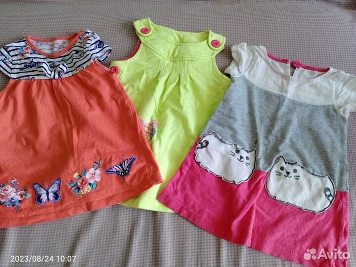 Вещи пакетом на девочку 80