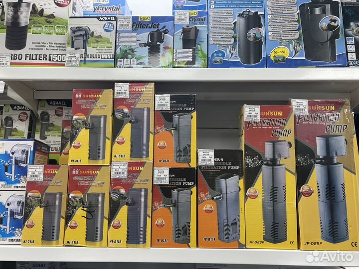 Фильтр для аквариума, светильники