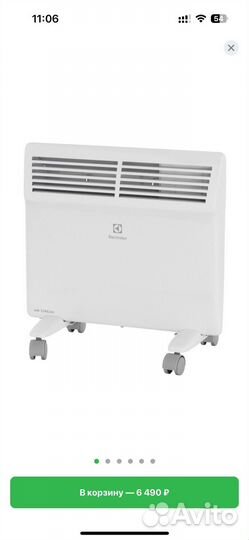 Конвектор electrolux