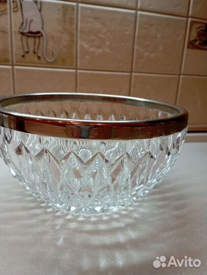 Салатник, хрусталь с СССР