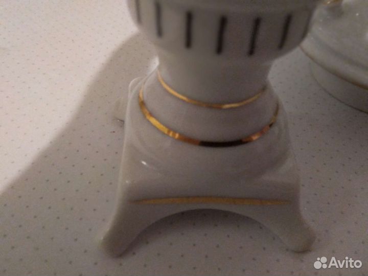 Фарфоровая статуэтка самовар