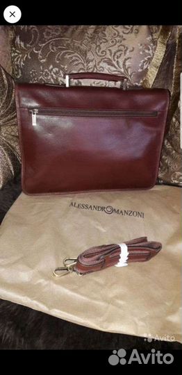 Портфель кожаный alessandr manzoni (Новый)