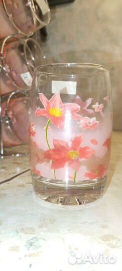 Набор 6 стаканов на подставке