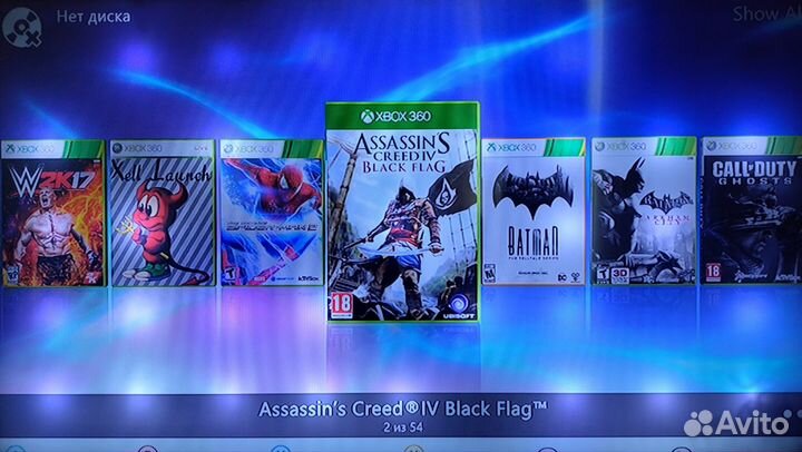 Xbox 360 прошитый 65игр 500гб