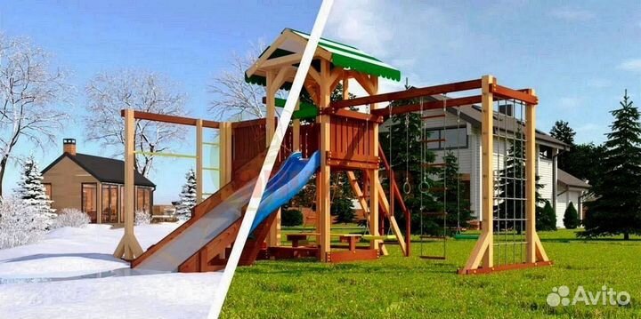 Новый детский спортивный комплекс для дачи