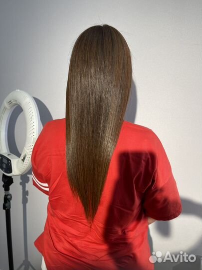 Кератиновое выпрямление волос