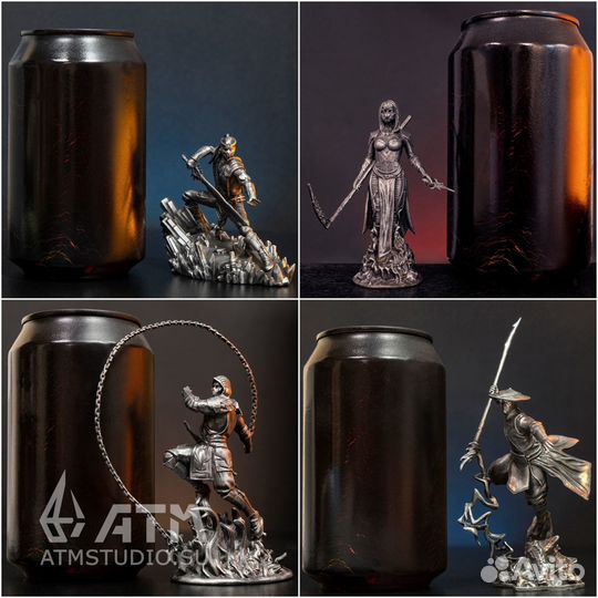 Mortal Kombat фигурки металл Скарлет Скорпион Саб