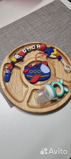 Именной держатель для соски грызунок