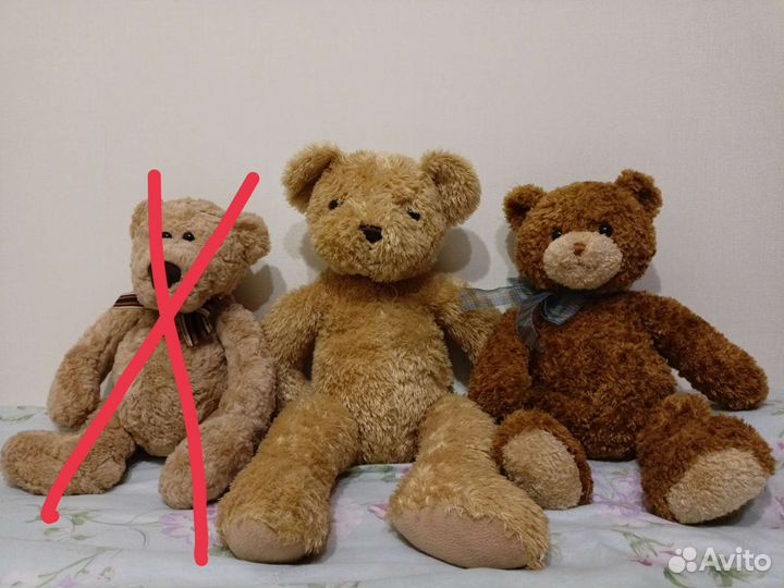 Два медведя мягкие игрушки
