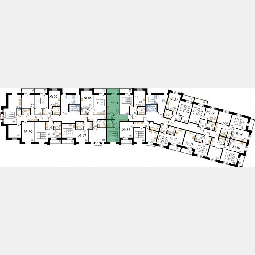 1-к. квартира, 45,8 м², 4/8 эт.