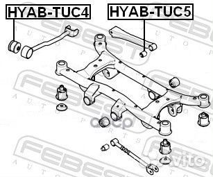 Сайленблок задней продольной тяги (hyundai tucson