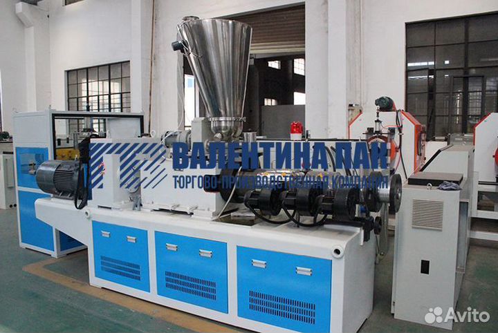 Конический двухшнековый экструдер серии sjsz-55