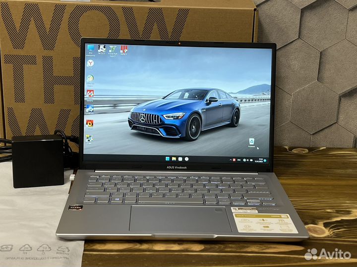 Новый Asus Book Ryzen 5 12х/16гб Ram/2к IPS/SSD