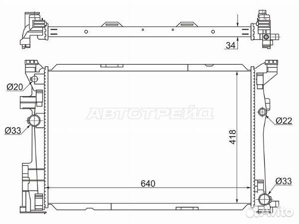 Радиатор mercedes-benz GLA-class