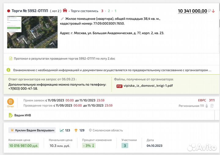 Агент на торгах в Чувашии. Подача заявок, участие