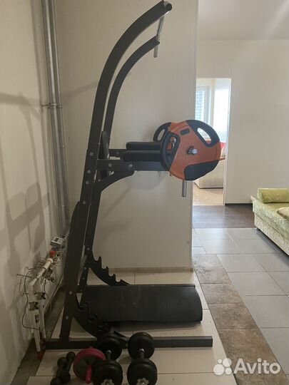 Турник брусья пресс 3 в 1 напольный torneo