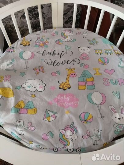 Матрас детский круглый