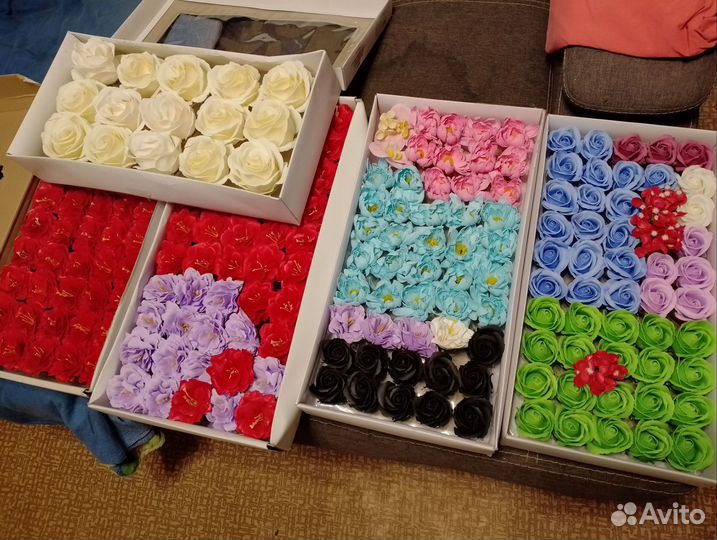 Мыльные цветы остатки