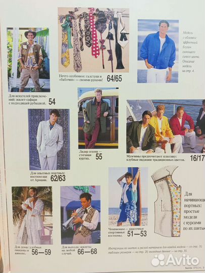 Мужская Бурда Burda спецвыпуск 1995