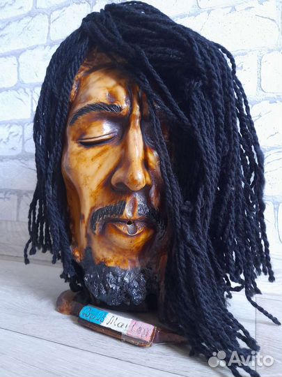 Bob Marley (Боб Марли) бюст из дерева