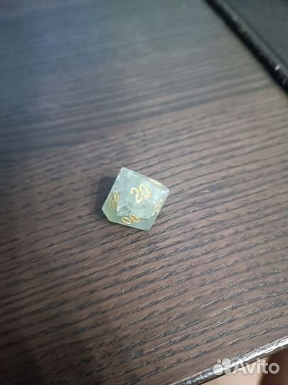 Кости игральные, дайсы, кубики для днд (флюорит)