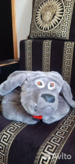 Мягкие игрушки собаки, большой медведь