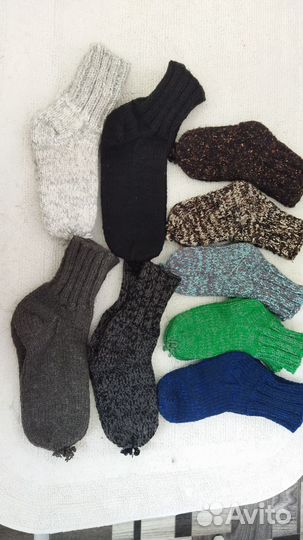 Носки, тапочки (следки) вязаные