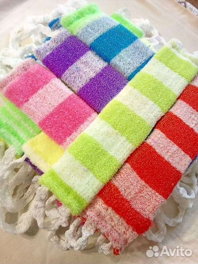 Мочалки и рукавички для бани и бассейна