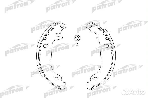 Patron PSP337 Колодки тормозные барабанные citroen