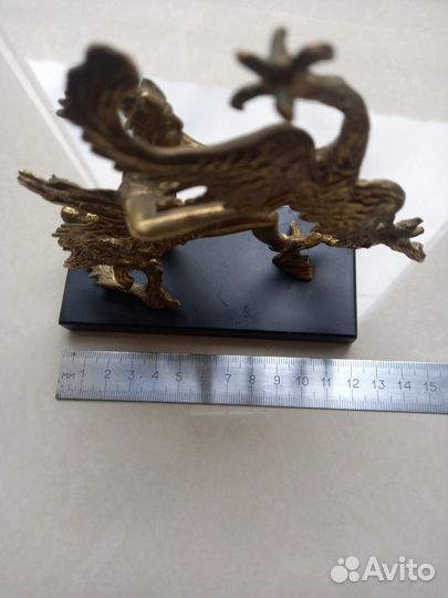 Статуэтка «Иван-царевич и Жар-птица» бронза камень