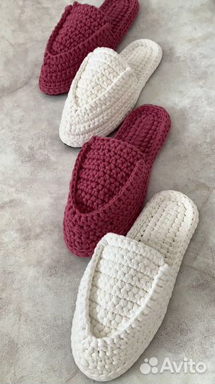 Мюли вязаные женские