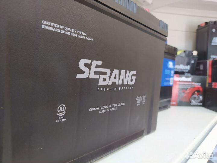 Аккумулятор 60Ah Sebang asia R+
