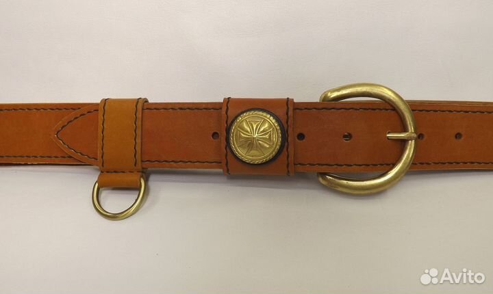 Ремень байкерский рыжий (фэнтези)